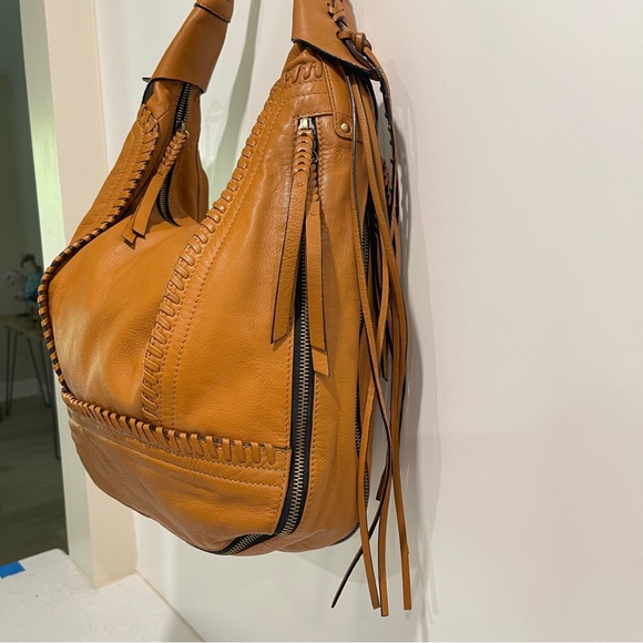 orYANY Tan Hobo Expandable bag with Tassels - Picture 3 of 10